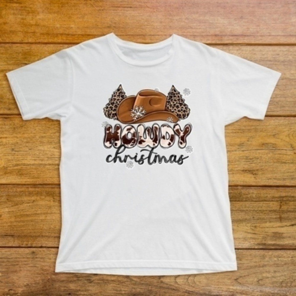 Howdy Christmas Graphic T Shirt